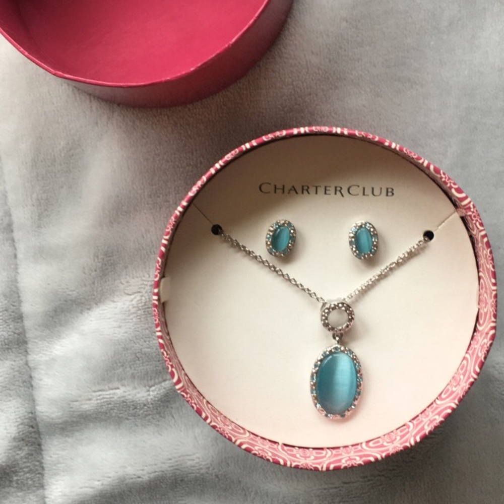 Charter Club Earring and Necklace Set
